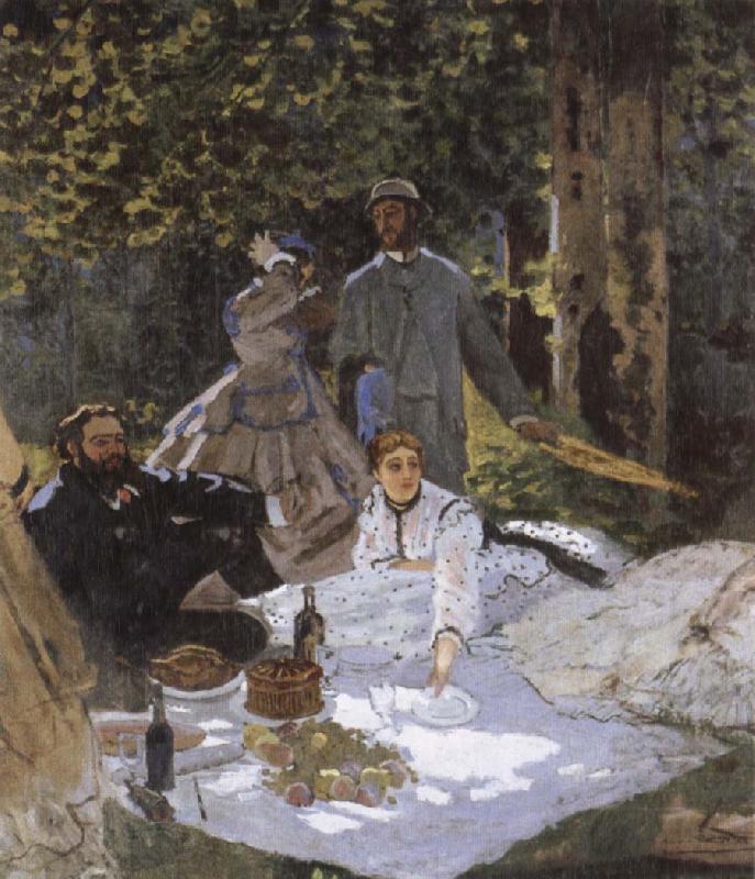 Claude Monet Le dejeuner sur i-herbe oil painting image